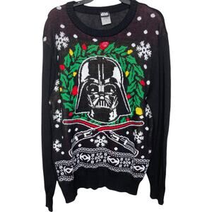Star Wars Darth Vader Ugly Christmas Sweater Lights Up
